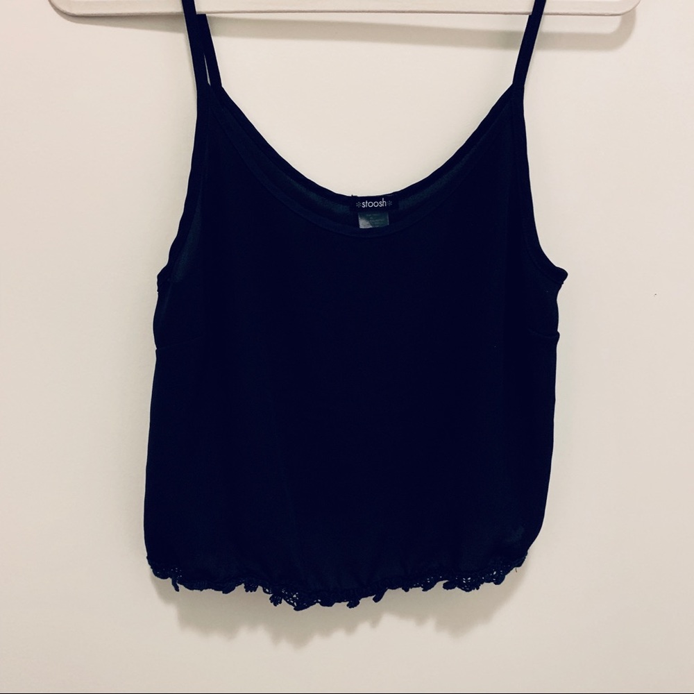 Stoosh Navy Blue Crop Top